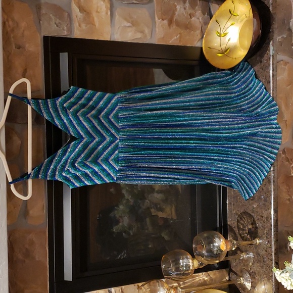 Nwt DRESS THE POPULATION Women's Haley Sleeveless Plunging Fit & Flare Pleated - Picture 8 of 13